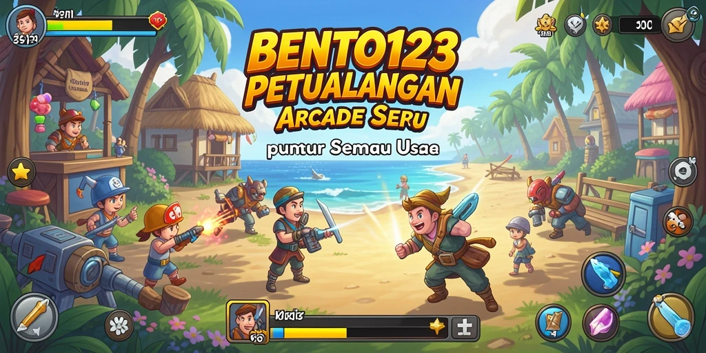 Tampilan gameplay seru dalam BENTO123 dengan grafik warna-warni.