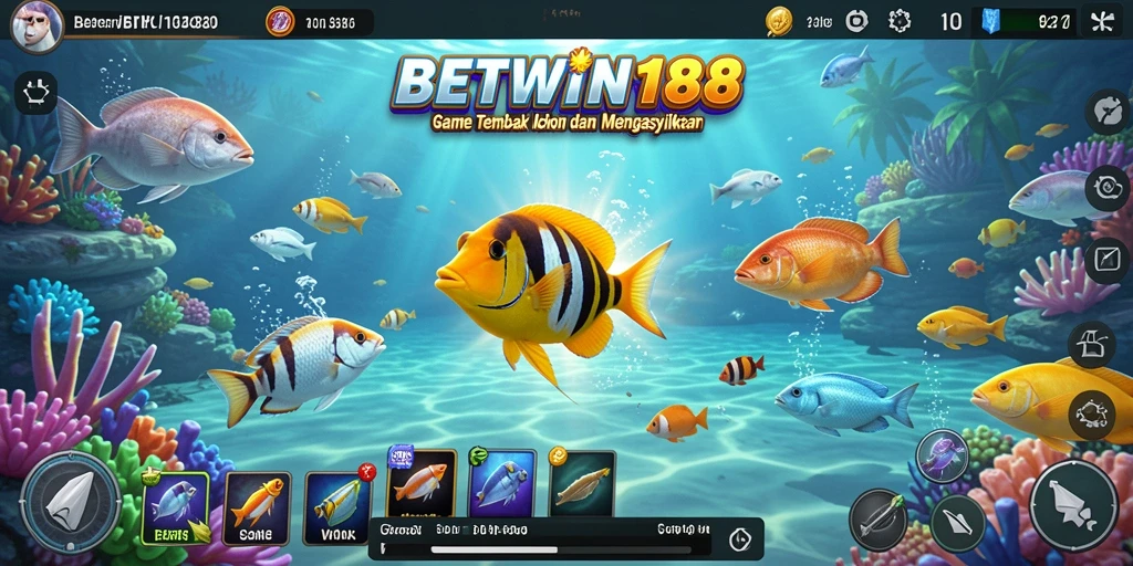 Tampilan menarik dari gameplay Tembak Ikan BETWIN188.