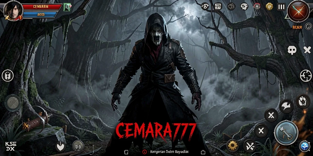 Screenshot gameplay menegangkan dari CEMARA777.