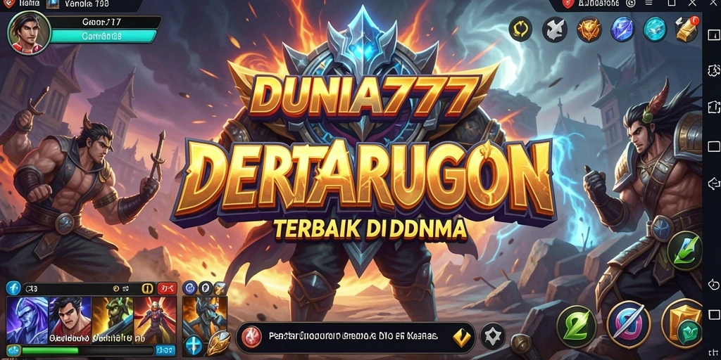 Screenshot DUNIA777 menunjukkan pertarungan intens antara karakter yang menampilkan teknik bertarung.