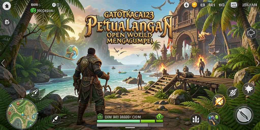 Tampilan gameplay seru di dunia terbuka GATOTKACA123.