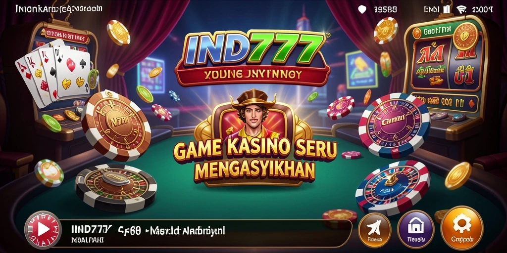 Tampilan gameplay Kasino yang mendebarkan dari IND777.