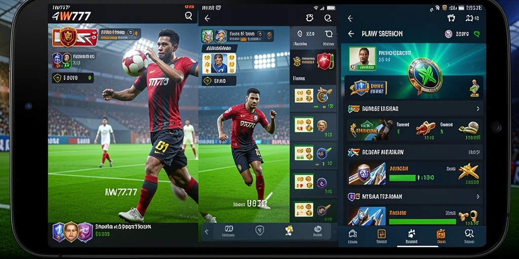 Screenshot IW777 menampilkan antarmuka taruhan olahraga yang menarik.