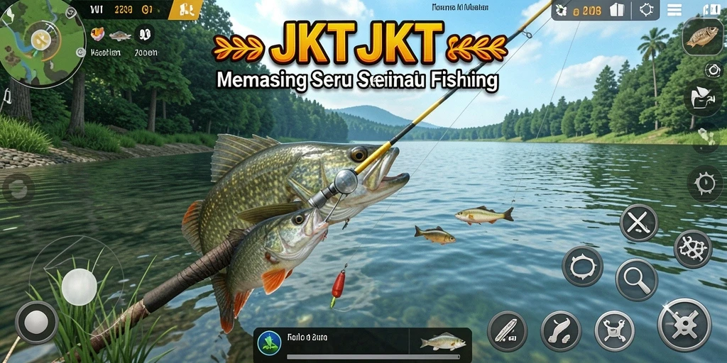 Screenshot saat menangkap ikan besar di JKTJKT.