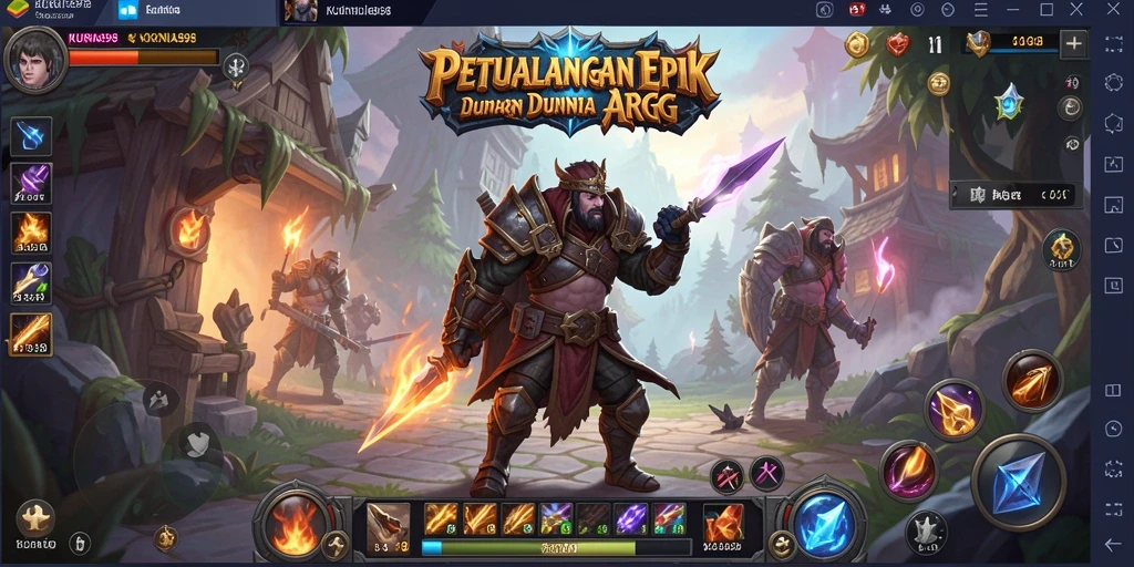 Tampilan gameplay seru dalam dunia petualangan ARPG KURNIA898.