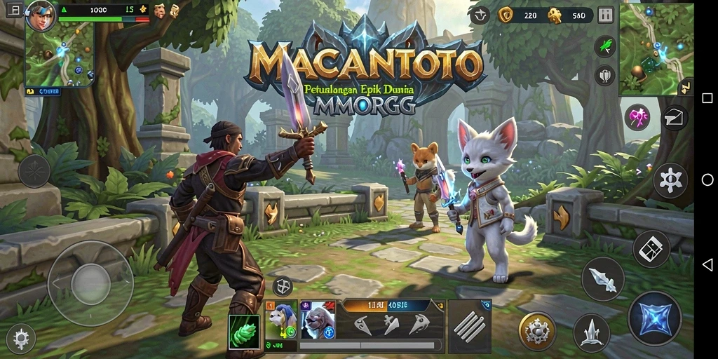Gameplay seru di MACANTOTO dengan aksi MMORPG yang mendebarkan.
