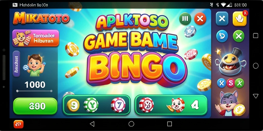 Tampilan gameplay Bingo MIKATOTO yang seru dan penuh warna.