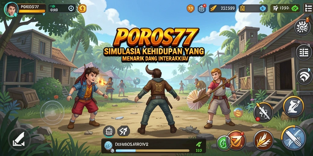 Tampilan gameplay menarik dari POROS77 yang menunjukkan aktivitas seru.
