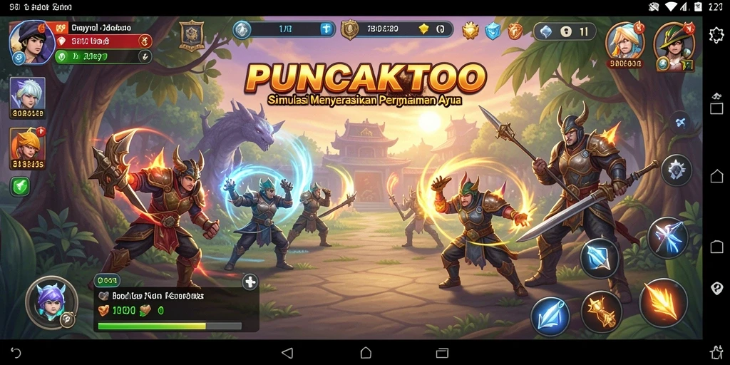Screenshot gameplay PUNCAKTOTO yang menampilkan pengalaman simulasi yang mendebarkan.