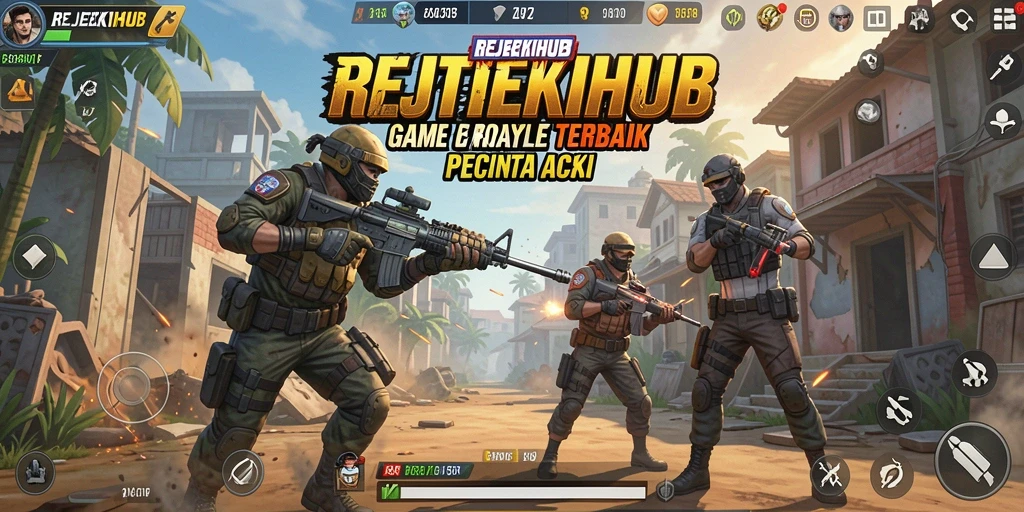 Screenshot gameplay REJEKIHUB yang menampilkan aksi pertempuran seru.