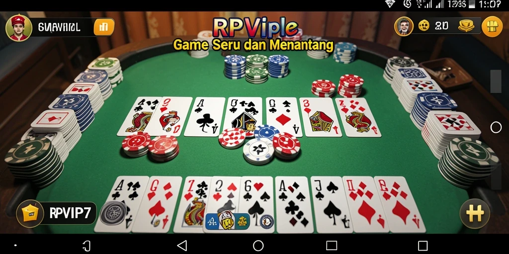 Tampilan gameplay RPVIP7 yang seru dan interaktif saat bermain Gaple.