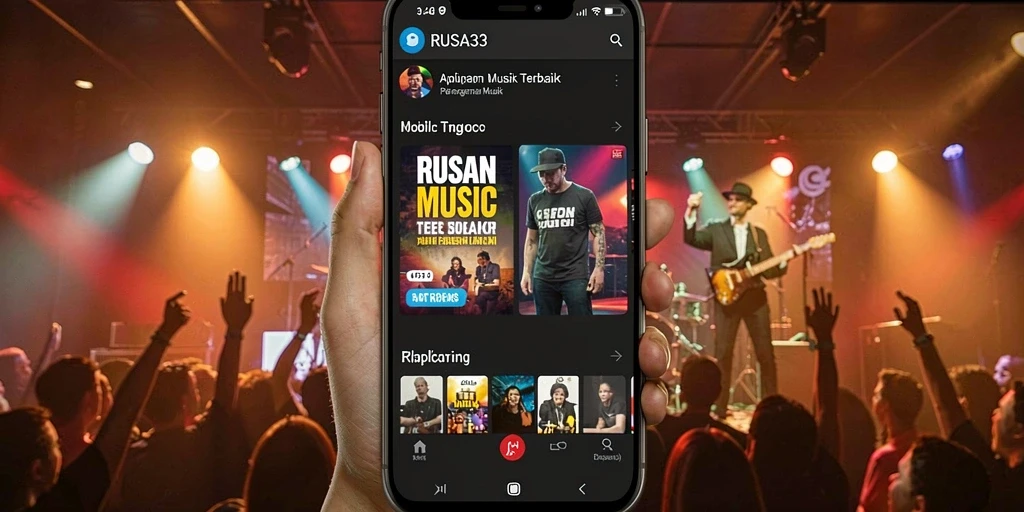 Tampilan gameplay RUSA33 yang menampilkan pengalaman mendengarkan musik.