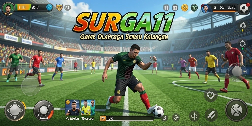 Tampilan gameplay <strong>SURGA11</strong> yang tak terlupakan saat beraksi di lapangan.