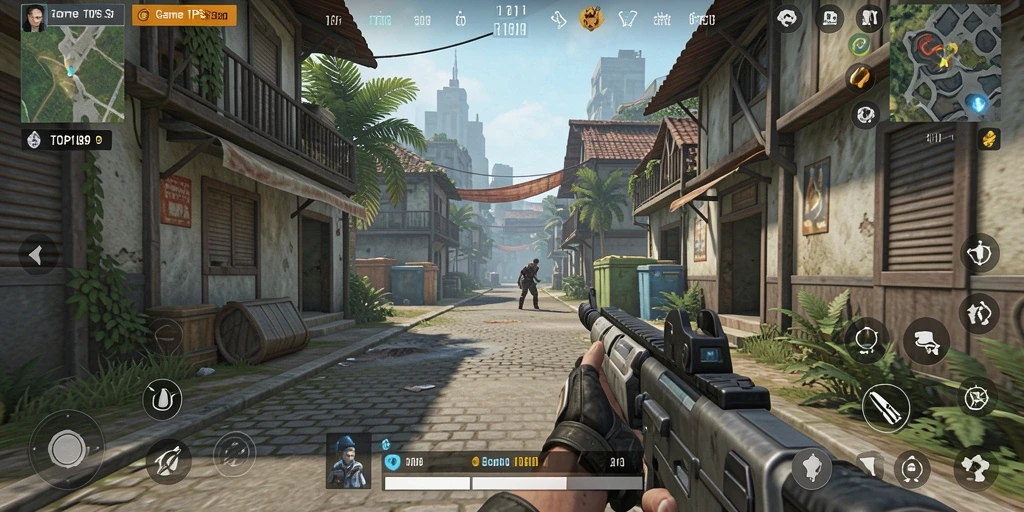 Tampilan gameplay seru di dalam <strong>TOPI189</strong> menunjukkan aksi menembak yang cepat dan strategi cermat.